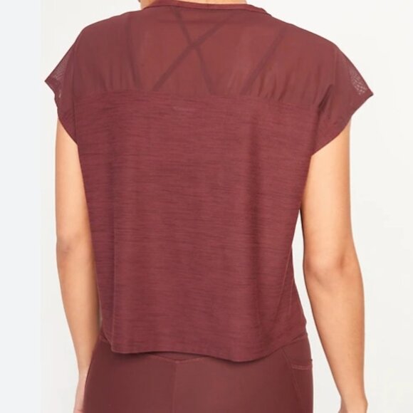 Old Navy Active Breathe on Loose Mesh Go Dry workout cropped top SZ: Large - Picture 7 of 10